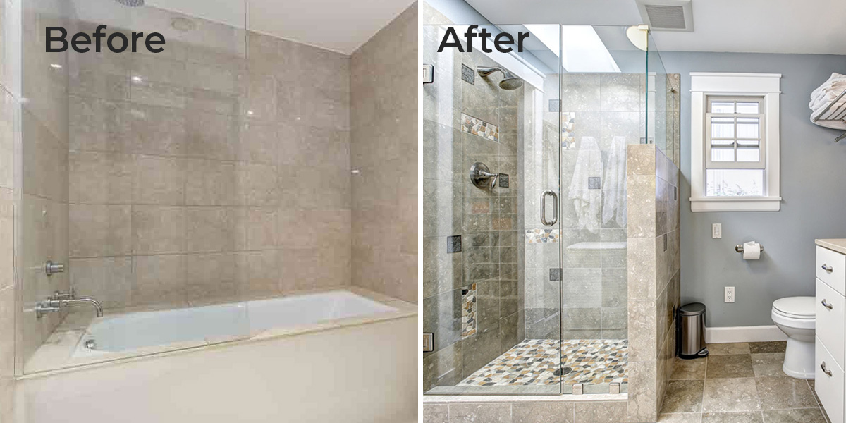 Tub to Shower Conversions - Myrtle Beach Bathroom Remodeling Specialists